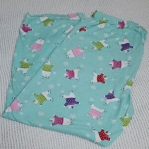 Secret Treasures Blue and Pink Pajamas with Hippo Print